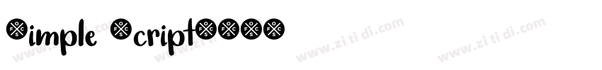 Simple Script字体转换